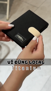 Ví Vải Đứng Nam Nữ Titanium Bóp Đựng Tiền Thẻ Nhiều Ngăn Polyester | Local Brand Niche Lux