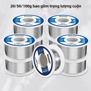 Hàn Thiếc Dây 0.8mm 1.0mm 2.0mm Với 2% Nội Dung Thông Lượng Không-Lõi Sạch Cho Mỏ Hàn Làm Lại 20g 50g 100g Cuộn