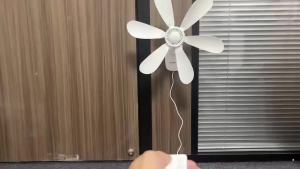 XIAOTREE Wall Mount Fan with Remote and Timer Small 5V USB Fan with Powerful 4 Speeds Quiet Corner Fans for Bedroom Kitchens