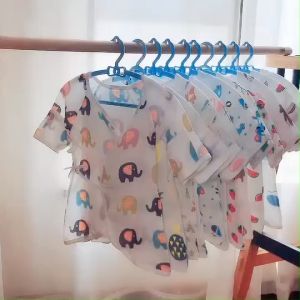 ชุดเด็กอ่อนผ้าฝ้ายมัสลินแบบผูก สไตล์ยี่ปุ่น เนื้อผ้านูมูม เหมาะสำหรับเด็กแรกเกิด