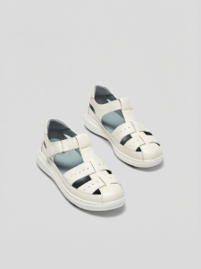Summer New Hollow Thick-soled Encapsulated Clog Roman Sandals
