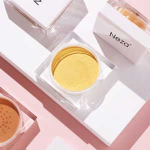 Neza High-gloss concealer loose powder (with puff) three-dimensional contour shadow oil control makeup powder long-lasting brightening makeup