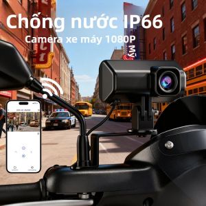 Camera Hành Trình Xe Máy 1080P HD Chống Nước Có WiFi Ghi Hình Thể Thao Quay Vòng Lặp Dành Cho Xe Đạp Điện Số 9 150 °   Góc Nhìn