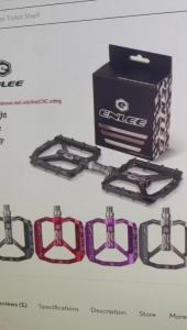 ENLEE | ENLEE MTB Road Bike Ultralight Sealed Pedals CNC Cycling Part Alloy DH XC Hollow Anti-slip Bearings Du System Mountain 12mm Axle