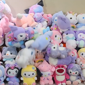 Sanrio Plush Toys 三丽鸥公仔毛绒玩具 Patung Plush Comel Hadiah Hari Jadi Doll Stuffed Toys Cute Melody Kuromi Cinnamoroll