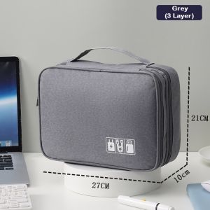 Portable Digital Storage Bag with Adjustable Compartments C10