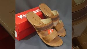 PROMO DISCOUNT SANDAL SELOP PRIA bahan kulit import murah tidak licin terbaru 2023 kekinian keren