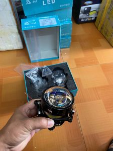 Bộ 2 Bi Led 3 inch H4 lắp đèn pha cốt xe ô tô