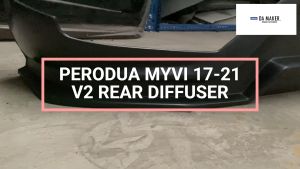 【Ready Stock】PERODUA MYVI GEN3 V2 REAR DIFFUSER (PUR) WITH GEAR UP SKIRT AND PLATE BOARD 2017 2018 2019 2020 2021