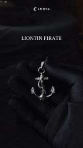 Emrys Liontin Set TRIDENT Real Titanium Anti Karat Kalung Titanium Pria Wanita