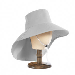 Outdoor Sun Bucket Hat for Women Girls Fishing Hat Wide Brim Bucket Hat with Neck Cover Protection Safari Cap
