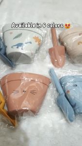 KOKOBEE Premium Silicone Beach Sand Bucket & Toys (1Y+) - Mainan Pasir Pantai Lengkap untuk Anak