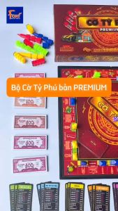 [Foxi] Cờ Tỷ Phú Premium Full Nam Châm Foxi Size Lớn Nhất Monopoly Cờ Tỉ Phú Đồ Chơi Trí Tuệ Trẻ Em