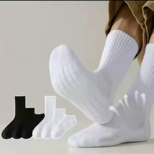 Towel Bottom Sports Socks: Pure Cotton Deodorant Sweat Absorption & Thickened Student Socks
