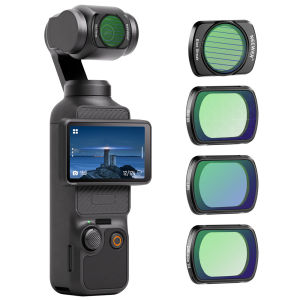 NEEWER Effect Filter Set for DJI Pocket 3 Blue Streak/8X Star/LPR/Black Diffusion 1/4 Filters