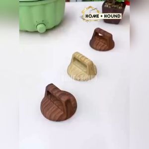 HOME+HOUND 1pc Universal Wooden Pot Lid Knobs Replacement Holding Handle