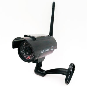 Camera An Ninh Giả Dạng Viên Đạn Chạy Bằng Năng Lượng Mặt Trời Hệ Thống Giám Sát Giả Với Đèn Nhấp Nháy Màu Đỏ Để Trang Trí An Toàn Cho Gia Đình