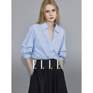 Elle | V-Neck Casual Loose Luxury Shirt
