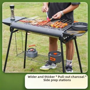 ZHUOLESHI | Portable Smokeless Charcoal BBQ Grill