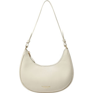 Somay | Small White Womens Crescent Dumpling Baguette Underarm Shoulder Crossbody Handbag