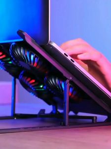 POWERFUL V4 Laptop CoolerCollapsible Laptop Cooling StandLaptop Fan4 Cooling Fan LaptopUSB Fan笔记本电脑支架