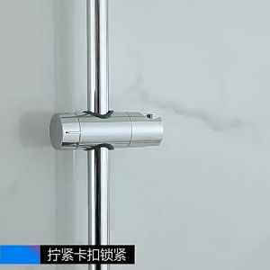 Bracket Clamp Holder Shower Tiang 360 Derajat Dapat Diatur Penyangga Kepala Shower Sower Kamar Mandi Shower Holder