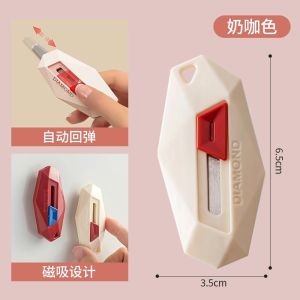 Magnetic Express Knife Mini Good-looking Does Not Hurt Hand Split Express Knife Keychain Creative Fridge Magnet Unpacking Knife