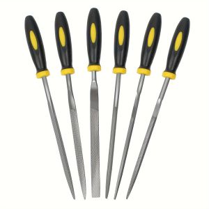 Bộ Dũa Kim Loại Cao Cấp 5-10 Chiếc Thép Carbon Cao Tay Cầm Chống Trượt Thiết Kế Công Thái Học Dùng Để Dũa Chính Xác Trên Gỗ Nhựa Mô Hình.