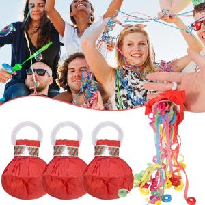 2/5pcs Wedding Streamer Colorful Hand Throw Confetti Poppers Magic Paper Propose No Mess Paper Crackers for Birthday Surprise Party