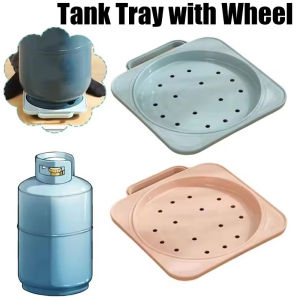 Transport Stand Gas Bottle Holder Wheel Landing Type Gas Tank Base Plastic Multifunctional Tank Tray