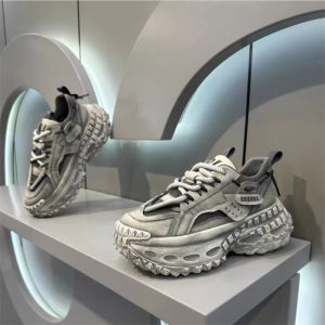 Mens Casual Sport Shoes 2025 New Autumn Winter Thick Bottom Heightening Dad Shoes Teenagers Tire Bottom Leisure Sports Shoes