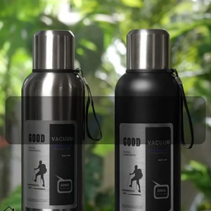 [24 hours heat preservation] 316 full food grade steel thermos cup large capacity 2000ml Cawan termos keluli tahan karat 316 316 stainless steel thermos cup