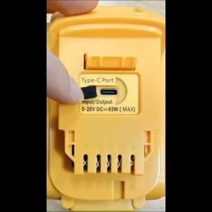 DEWALT 65W Type-C Battery Rapid Fast Charger 18V 20V XR Replacement Power Tool Output Lithium-lon