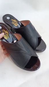 Dép Nữ cao gót mẫu lê bản mờ gót vuông 7 phân chắc chắn Thời Trang KH10