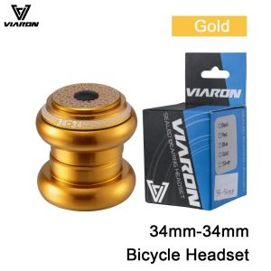 MTB Bicycle Headset 28.6mm Threadless Straight Tube Fork CNC 1-1/8" 34MM Sealed Bearing 44MM Semi-integrated Headset