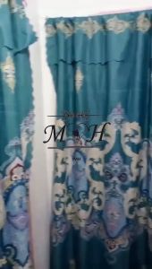 Blue Elegant Curtain for 130x200cm Living Room Window Decor