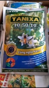 10 50 10 TANIXA gói 1kg Tạo mầm hoa kích ra hoa đồng loạt – Không gây cháy lá rụng lá- Không chai đầu hoa không gây nám trái – Cam kết không chứa paclobutrazol – Không chứa clorua