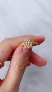 HABIB Oro Italia 916 Yellow and White Gold Ring GR45450321-BI (22K Gold)