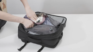 Fenruien New Expandable&Anti-Theft Airback Vacuum Compression Travel Backpack 65L Waterproof 17.17.3 Inch Laptop Backpack