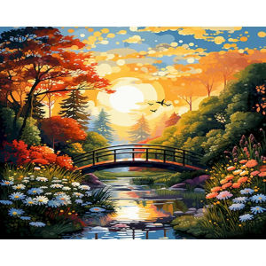 Oil Painting By Numbers Landscape Painting Number Drawing Canvas DIY Pictures By Numbers Home Decor Frameless