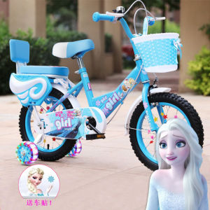 Princess Elsa Childrens Tricycle Bicycle Girls Ice And Snow Adventure Single Bike for Ages 2-8 And above Safety Plastic Frame