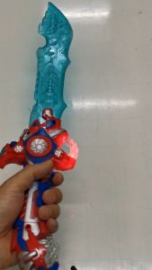 NICHATOY ดาบของเล่น มีดดาบ ดาบ มีเสียงและไฟ มี2สีให้เลือก คละสี ZA0721