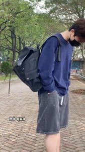 Balo đi học Balo sinh viên học sinhBalo du dịch thời trang nam nữ chất liệu da PU cao cấp chống nước BZ012
