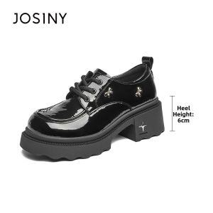 Josiny | Chunky Heel Thick Sole Women Loafers