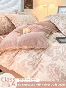 Kiss Dear | Double-faced Flannel & Coral Fleece Warm Quilt Cover 150x200cm