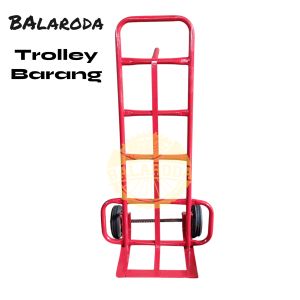 Trolley Barang Troli Lorry Besi 2 Gagang Lori Barang Serbaguna Roda 6"