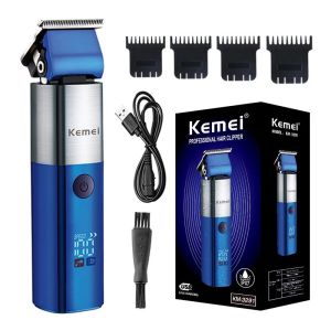 Kemei KM-3291 Hair Clipper Hair Trimmer For Men Barber Razor Hair Cut Machine Waterproof Adjustable Head Shaver