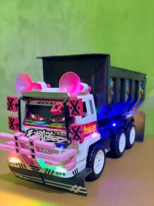 Mobil mainan anak miniatur truk oleng dump truck modif rull variasi LED