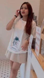 เสื้อยืดคอกลม แขนสั้น เสื้อยืดโอเวอร์ไซส์ เสื้อยืดผู้ชาย เสื้อยืดผู้หญิง เสื้อยืดแฟชั่นใส่คู่ดูเท่ ลาย1-8