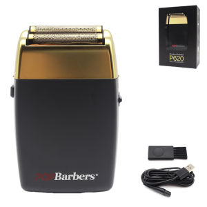 POP Barbers P620 Professional Electric Mens Beard Trimmer 11000 RPM Double Foil Shaver USB Baber Hair Cutting Machine